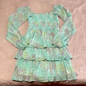 Teal floral dress size small from MADDEN NYC.